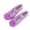 Purple, variant on Kids Canvas Ballet Shoes Flower Decor Soft Split Sole Elastic Straps Dance Flats