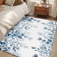 thumbnail image 4 of Area Rugs 2.7'x5', Blue Green Eucalyptus Leaves Carpet for Living Room Bedroom Dining Room, Spring Summer Botanical Throw Kitchen Rugs Non Slip Washable Rectangle Indoor Outdoor Rugs, 4 of 8