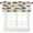 -, variant on Window Curtain Kitchen Valance for Living Room Retro Vintage Mid-Century Modern Oval Pattern Rod Pocket Curtain Valance 1 Panel 54" x 18"