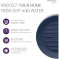 thumbnail image 3 of Crescent Garden Universal Round Plastic Plant Saucer, Midnight, 15in, 3 of 4