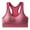 Red, variant on BLTIBY Women Sports Bra Seamless Comfort Shapewear Adjustable Strap Bralettes Vest Style Athletic Wireless Wrap Chest for Yoga Fitness Exercise Gray Free Size