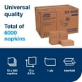 thumbnail image 3 of Xpressnap Natural Dispenser Napkin N4, Universal, Interfold 1-ply, 13" x 8.5", 12 x 500 napkins, DX906E, 3 of 4