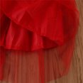 thumbnail image 6 of WUXIAN Toddler Christmas Red Dress Princess Tulle Printed Belt Skirt Princess Dress Infants Baby Sundress Children Cute Dailywear, 6 of 9
