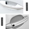 thumbnail image 3 of 8PCS Car Door Handle Sticker, Carbon Fiber Anti-Scratches Car Door Cup Protector, Non-Marking Auto Door Handle Protective Film for All Cars (Silver/8 PCS), 3 of 6