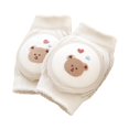 thumbnail image 1 of rodilleras infantiles Protector de gateo para bebés, calentadores de piernas, dibujos animados infantiles de malla anticaída, coderas, rodilleras para bebés para niños, , Ojos osos Fanmusic rodilleras infantiles, 1 of 7