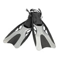thumbnail image 3 of Almencla Palmes de Plongée Ouvert Talon Durable Réglable Palmes de Plongée en Apnée pour les Hommes Femmes Adultes Gris M, 3 of 8