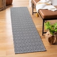 thumbnail image 2 of SAFAVIEH Martha Stewart Cotton Geometric Runner Rug, Charcoal/Grey, 2' x 8', 2 of 7