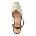 thumbnail image 4 of Time and Tru Women's Square Toe Espadrille Wedge Sandals, 4 of 5