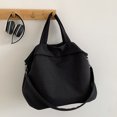 thumbnail image 1 of Bolso informal para mujer con correa ajustable, bolso escolar ligero para el trabajo (negro), 1 of 8