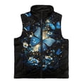 thumbnail image 4 of Pzuqiu Butterfly Kids Zip Up Vest Size 2 Lightweight Warm Zipper Winter Sleeveless Jacket with Pockets Practical Fall Outerwear Versatile Toddler Girl Clothes for Young Girls, 4 of 7