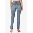 thumbnail image 2 of TheMogan Women's Perfect Shaping Slimming Mid Rise Dark Washed Ankle Skinny Jeans, 2 of 7