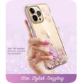 thumbnail image 3 of i-Blason Cosmo Series iPhone 13 Pro Max Case 6.7 inch (2021 Release), Slim Full-Body Stylish Protective Case for iPhone 13 Pro Max with Built-in Screen Protector (Purplefly), 3 of 6