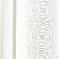 thumbnail image 3 of Better Homes & Gardens Embroidered Border Light Filtering Indoor Curtain Single Panel, Pole Top, Back Tab, Papyrus Beige, Polyester, Recycled Poly, 50"W x 84"L, Adult, 3 of 6