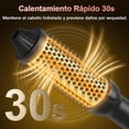 thumbnail image 2 of Cepillo Secador de Cabello, 4EN 1 Cepillo Giratorio Secador de Cabello，Con 10 Temperaturas Ajustables，Con Generador de Lones y Revestimiento Cer&aacute;mico, Cepillo Alisador, 2 of 9