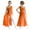 Orange, variant on Alvivi Kids Girls Ballet Lyrical Dance Costumes Sleeveless Maxi Long Dress Wrap Skirted Leotard Navy Blue 6