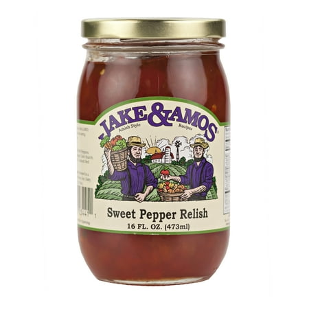 Jake & Amos Sweet Pepper Relish 16 oz. Jar (2
