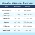 thumbnail image 4 of Swimmates Ropa interior de natación para adultos con costuras laterales desgarrables, unisex, desechable, pequeño/jóven XL (cintura de 22 a 36 pulgadas), 22 unidades (caja de 4), 4 of 7