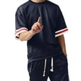 thumbnail image 4 of Ma Croix Mens Mesh Short Sleeve T-Shirt Urban Fashion Hip Hop Crew Neck Tee Sports Activewear, 4 of 5