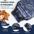 thumbnail image 3 of wqlpp-Bread Bags, 2 Packs Bread Bags for Homemade Bread, Reusable Sourdough Storage Bag With Zipper, Large Freezer Container to Keep Bread Fresh (Black, L), 3 of 4