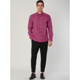 thumbnail image 3 of INSPIRE CHIC Men's Vintage Leopard Printed Button Down Long Sleeve Cotton Shirt, 3 of 6