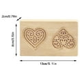 thumbnail image 4 of Wooden Christmas 3D Baking Molds - Carved Wooden Biscuit Cutter Cookie Mold for Thanksgiving Christmas Kitchen DIY Decorating Tool, 4 of 4