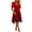 Wine1, variant on LIaqionyy Dresses for Women Summer Fashion Casual Short Sleeve V Neck Flowy Elegant Dress Vacation Sundress