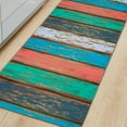 thumbnail image 3 of Final Clear Out! Wood Board Rug Mat Area Rug Welcome Mat Barnwood Bathroom Rug Kitchen Runner, 3 of 6