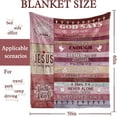 thumbnail image 3 of Christian Gifts for Women, Religious Gift for Women, Faith Bible Religious Gifts, Birthday Gift for Christian Women, Inspirational Positive Gift for Women Girl Christian Throw Blankets 50x60, 3 of 6