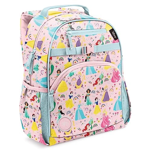 Mochila sencilla y moderna con estampado de niños de Disney para niñas en edad escolar