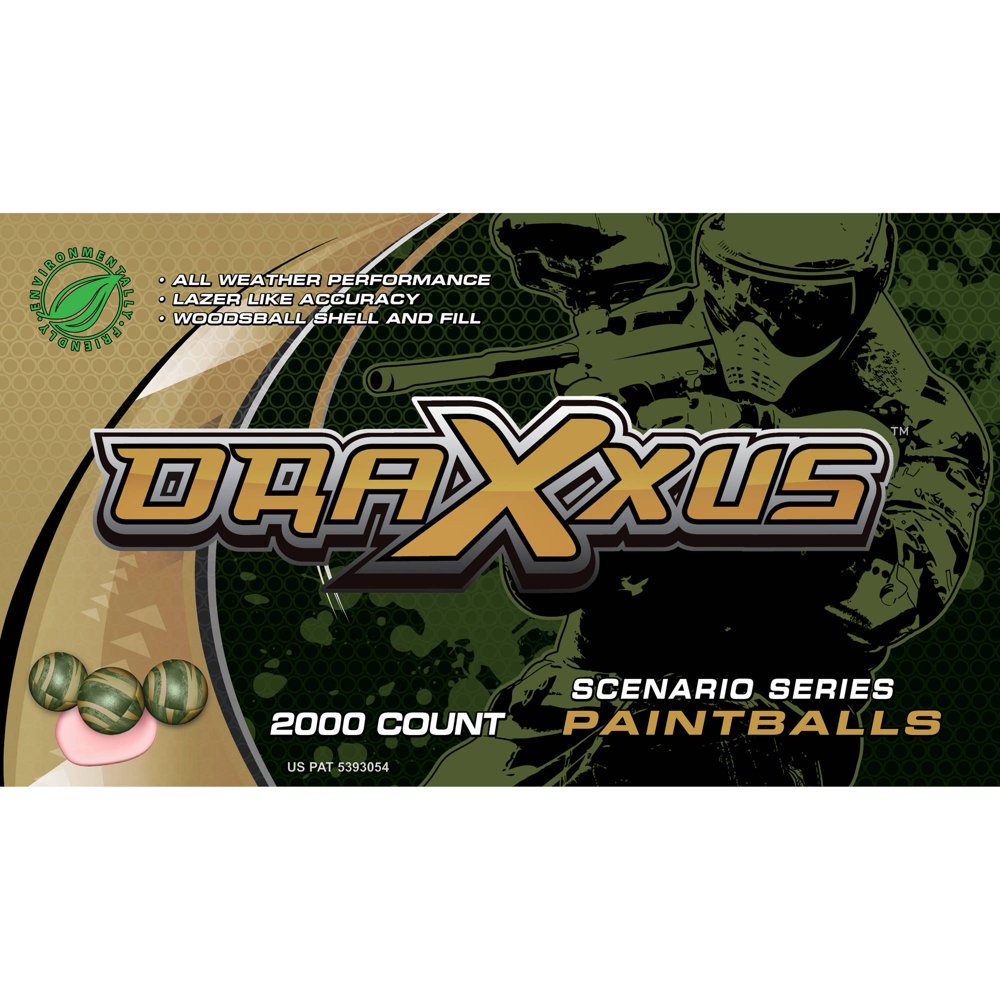 Draxxus Scenario 2000ct Paintballs Wood Print, Pink Fill