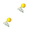 thumbnail image 2 of Greeniant Bola para masticar, juguete para masticar, suministros para perros, Color brillante, simplemente use entretenimiento, sin rebabas, 9cm/Amarillo 2Conjunto, 2 of 6