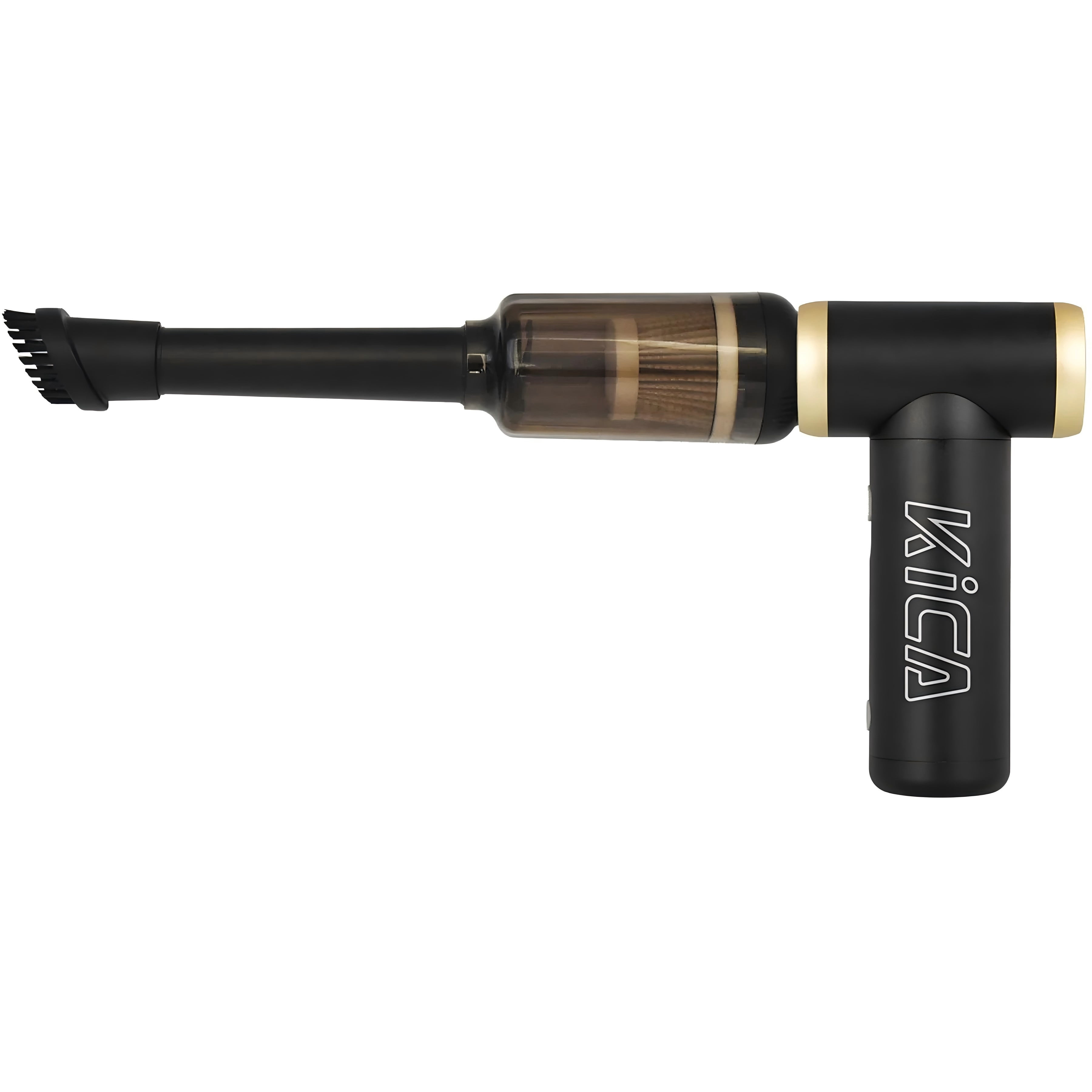 KiCA JetFan 2.0 Electric Air Duster & Vacuum Combo, 101000RPM Rechargeable Blower with Two Nozzles, Long Battery Life, for Computer/Keyboard/Camera/Car Cleaning, Black