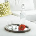 thumbnail image 5 of Stonebriar Round Natural Wood Serving Tray with Antique Mirror, Rustic Butler Tray, Unique Coffee Centerpiece for The Coffee Table, Dining Table, or Any Table Top, 5 of 5