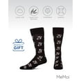 thumbnail image 6 of MeMoi Lucky Cat Maneki-Neko Men's Bamboo Blend Crew Socks - Mens - Male, 10-13, Black, 6 of 10