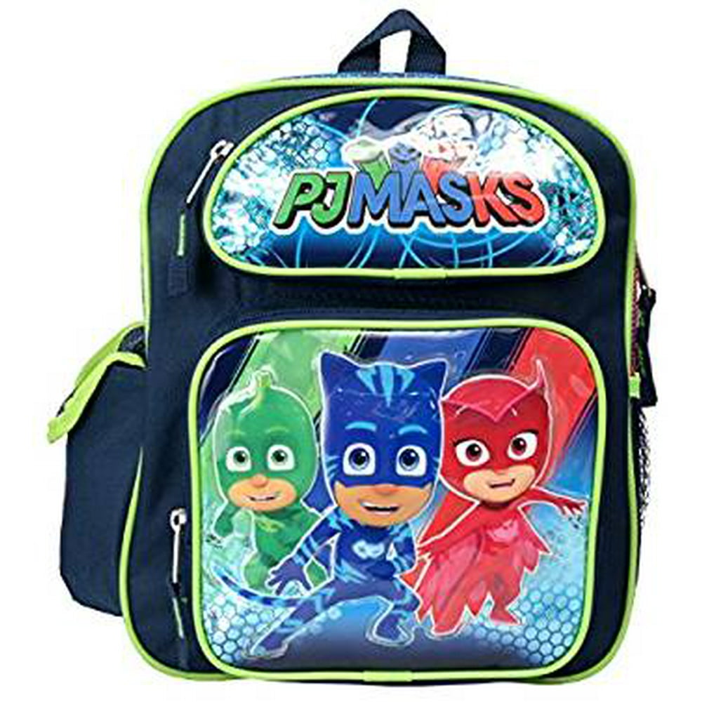 PJ Masks Small Backpack s Catboy Owlette Gekko Green 12 School