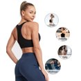 thumbnail image 3 of Stelle Sports Bras for Women, Yoga Workout Running Gym Activewear Crop Bras with Wide Strap, 3 of 4