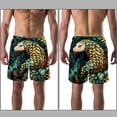 thumbnail image 3 of luoweisi Men's Beach Shorts Quick Dry Swim Trunks with Mesh Lining Unique Pangolin L, 3 of 5