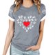 thumbnail image 1 of Tops Y Blusas de las Mujeres Estampadas Cuello Redondo Manga Corta, Poliéster Casual Top para Diario, Fiesta Y Todas las Estaciones, 1 of 8