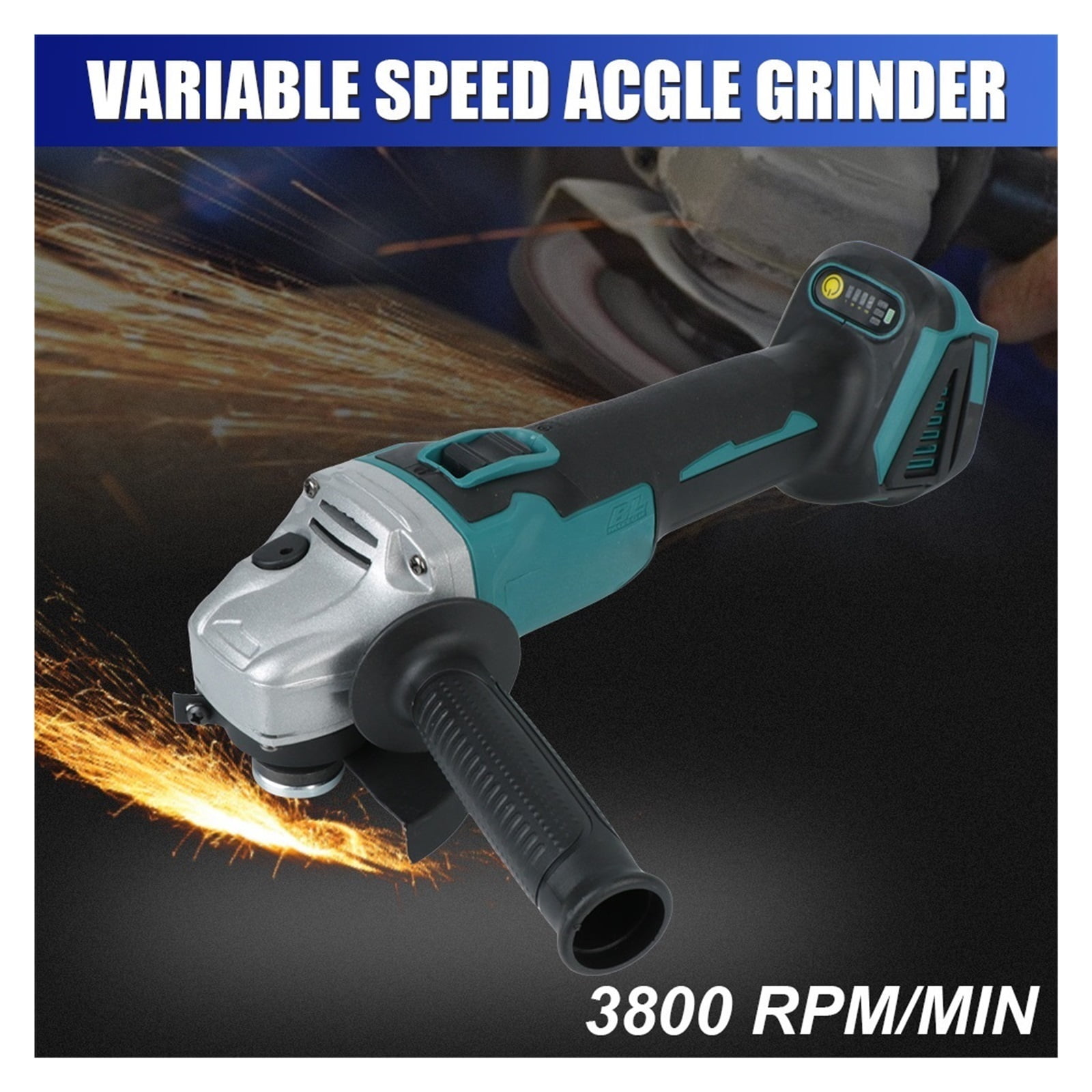 For 18V Battery Hand Tool 125mm 100mm DIY Cutting Grinder Machine Brushless Cordless Angle Grinder Power Tool