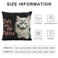 thumbnail image 5 of JEUXUS  It’s Not Cat Hair It’s Kitty Glitter Throw Pillow Cover, Cat Lover Gifts for Women Men, Doxie Pillow case  Home Room Bed Sofa Decor, 5 of 5