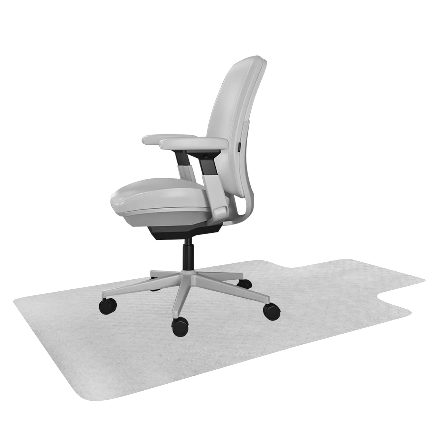 Resilia Office Desk Chair Mat with Lip for Carpet ( with Grippers