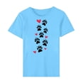thumbnail image 2 of Hrsba Shirts for Women,Ladies Short Sleeve Crewneck Pullover Print Casual Summer Blouse Tops, 2 of 4