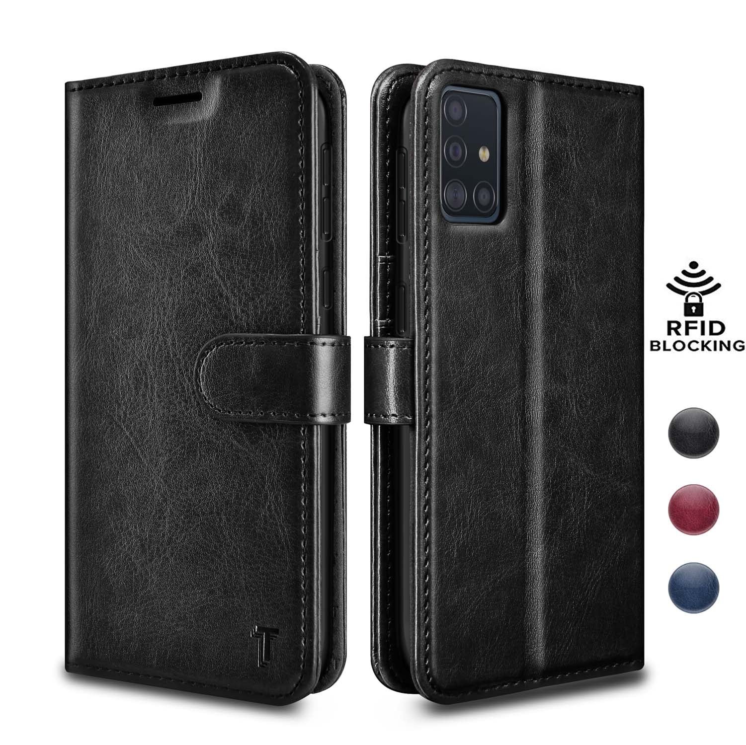 Galaxy A71 5G Case, Njjex Galaxy A71 5G Cases [3 Card Slot] [Kickstand