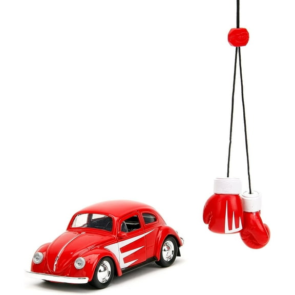 Punch Buggy 50 VW Beetle Red 1:32 Vehicle and Gloves