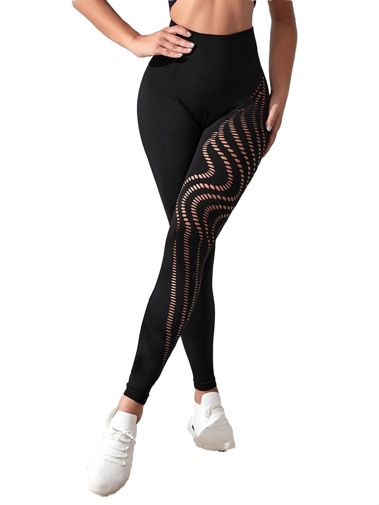 Plain Black Sports Leggings