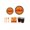 #A01-D, variant on Happy Halloween Disposable Tableware Set, 80pcs Orange Black Party Supplies with Plates Cups Napkins Cutlery Straws for Kids Adults Home School Gatherings
