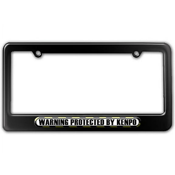 Protected By Kenpo License Plate Frame