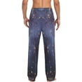 thumbnail image 2 of Halloween Starry Night Men's Pajama Pants, Soft and Comfortable Lounge Sleep Bottoms with Pockets, Men's Sleepwear with Custom Print, Large, 2 of 7