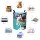 thumbnail image 4 of Balery Stylish Sunglasses Iguana Cesta de ropa redonda con asas, impermeable, independiente, para ropa, juguetes, dormitorio y familia-Small, 4 of 6