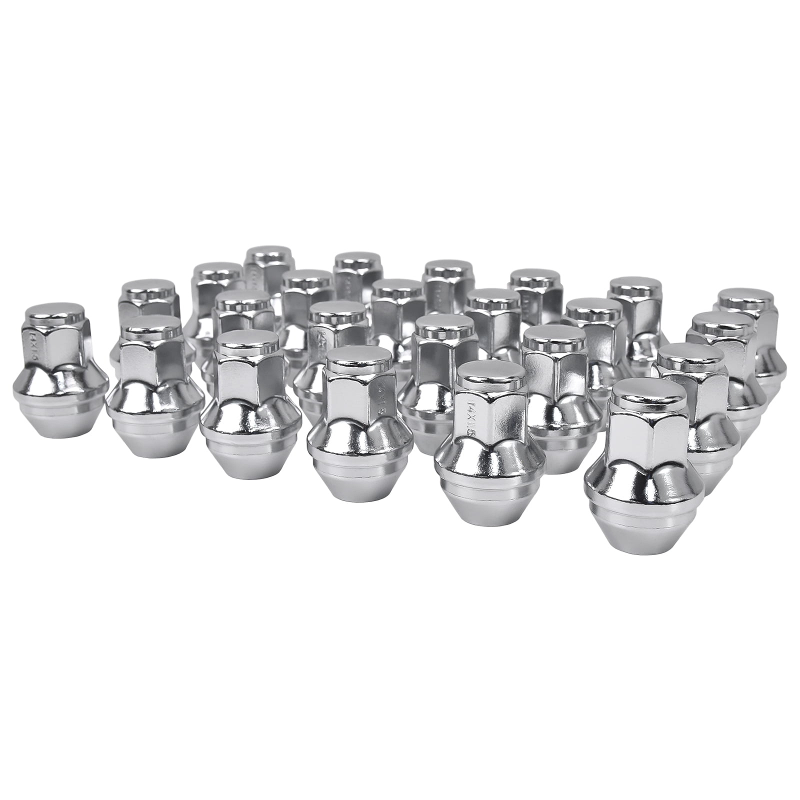 Hex Autoparts 24PCS 14x1.5 Chrome Lug Nuts for F150 Expedition Transit Lobo Lincoln Navigator MKX ACPZ-1012-B